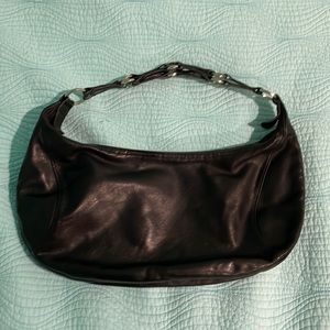 Longchamp Black leather shoulder bag